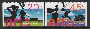 1996 Australia - Sc 1556-7 - MNH VF - 2 singles - Arts Councils in Regions