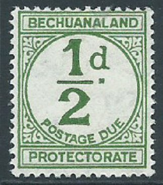 Bechuanaland Protectorate, Sc #J4, 1/2d MH