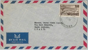 50185 - LEBANON Lebanon -- POSTAL HISTORY - AIRMAIL COVER to ITALY 1961-