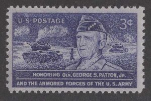 USA # 1026  Gen. George Patton    (1) VLH Unused