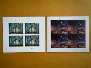 USA Authentic Ice Caves #Scott 5430,Cosmic Cliffs #Scott 5828 Sheet of 4 MNH VF