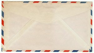 Prexie 3c pair used airmail from Navy 1504 Midway Island, 1949