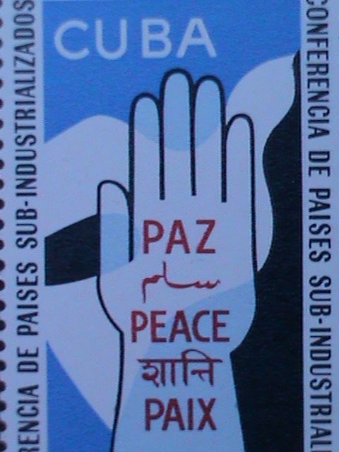 ​CUBA- CONFERENCE FOR SUB-INDUSTRIAL-PEACE-PAIX :MNH VF-VERY OLD KEY STAMP