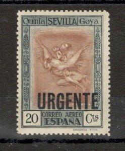 SPAIN -  MH STAMP, 20c - FRANCISCO DE GOYA- OVERPRINT URGENTE - 1930.