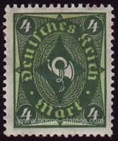 Germany #152 Mint - 1921 4m.  - Instruments, Posthorn