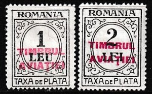 Romania (1931) Sc RAJ20-21 MH. Stock photo