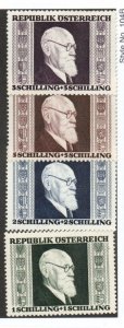 Austria B167-B170 Set Mint never hinged
