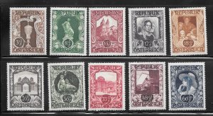 Austria #B208-B217 MNH Set of Singles Collection / Lot (my5)