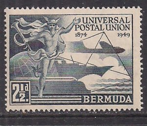 Bermuda 1949 KGV1 2 1/2d UPU SG 130 MNH ( K335 )