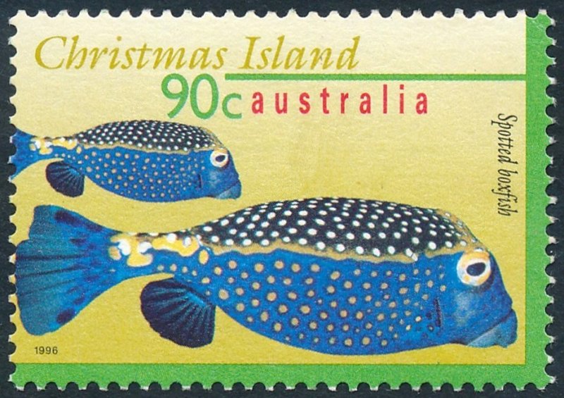 Christmas Island 1996 90c Marine Life - Spotted Boxfish SG417 Fine Used