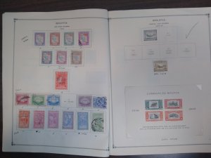 collection on pages Bolivia 1940-59 FW: CV $160