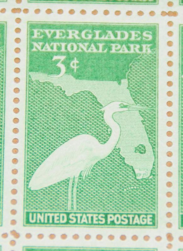 1947 sheet, Everglades National Park, Sc# 952