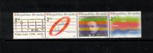 Croatia Sc 291 MNH Strip of 1996 - Music - HM08