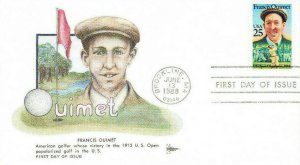 Gill Craft First Day Cover #2377 Francis Ouimet Golf 1913 U.S. Open 1988