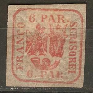 Romania 16 Mi 9I MH VF 1862 SCV $95.00