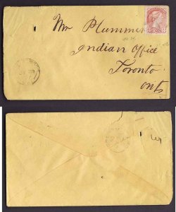 Canada-covers #10983 -Fancy cancel-Simcoe Cty-Collingwood,Ont double broken