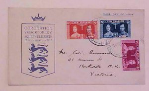 NEW ZEALAND FDC  KING GOERGE VI CORONATION 1937 MAY 13