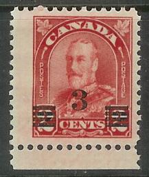 KGV 3c on 2c Arch Provisional #191 VFNH Jumbo