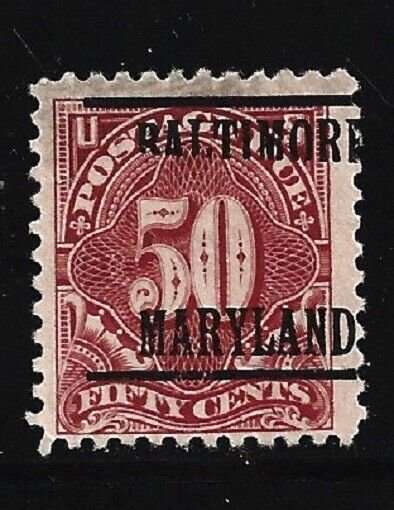 US Stamp-Scott # J67b/D2-50c-Pre-Canc/VLH-NG-1917-Postage Due-Perf. 11 