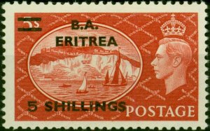 Eritrea 1951 5s on 5s Red SGE31 Fine LMM