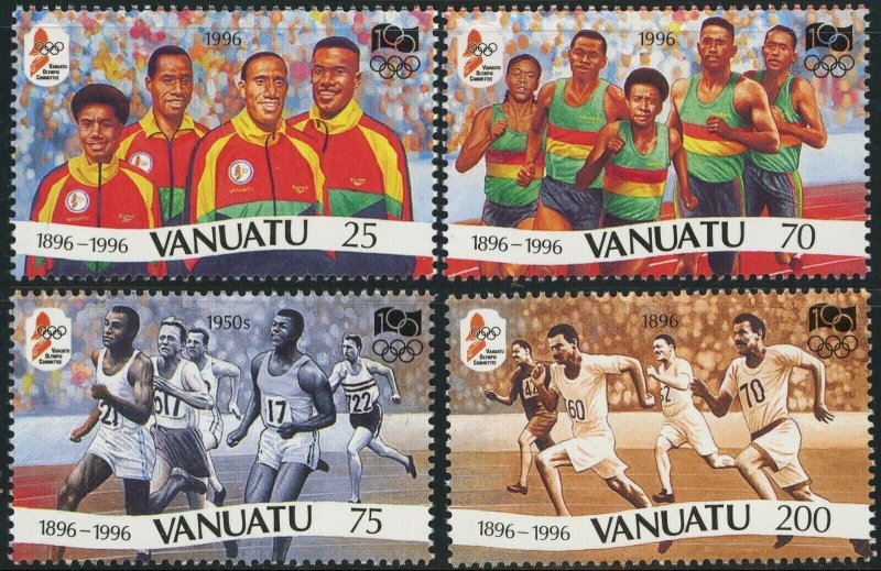 1996 Vanuatu Sc# 684-687 Summer Olympic Games - MNH Postage stamp set