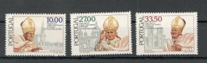 PORTUGAL-MNH** SET-Visit of Pope John Paul II. In Portugal-1982.