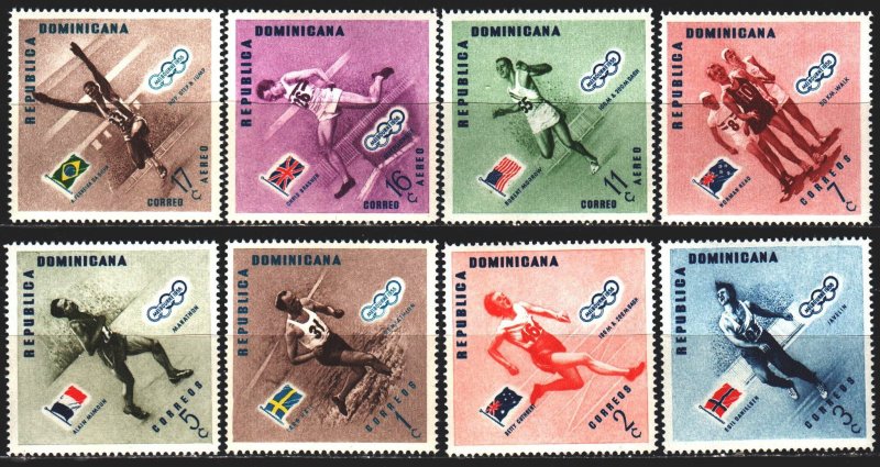 Dominican Republic. 1957. 585A-92A. Olympic sports. MNH.