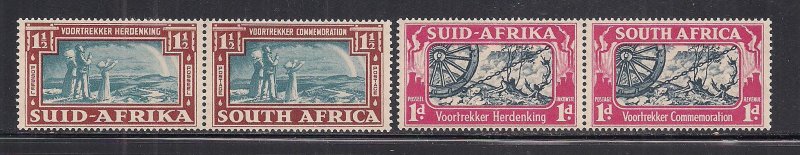 SOUTH AFRICA SC# 79-80  FVF/MOG 1938