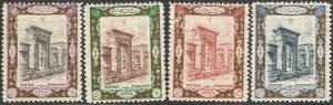 IRAN Persia 1914 Sc 574-77  Mint hinged, F-VF Ruins of Persepolis