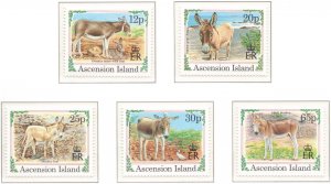 ASCENSION 1994 Christmas; Scott 599-603, SG 638-42; MNH