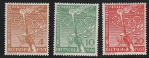 GERMANY-BERLIN #9N81-3 MINT LIGHTLY HINGED