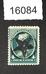 MOMEN: US STAMPS # 211 FANCY STAR USED LOT #16084