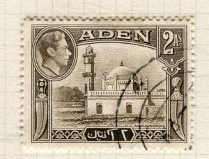 ADEN; 1938 early GVI issue fine used 2a. value