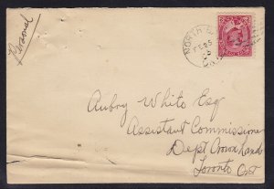 Canada - 1903 - Scott #90 - used on cover - NORTH BAY - TORONTO