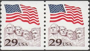 # 2523 MINT NEVER HINGED ( MNH ) FLAG OVER MOUNT RUSHMORE    