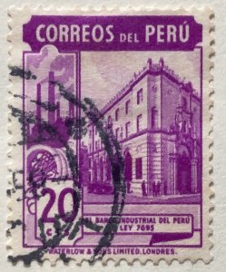 AlexStamps PERU #428 VF Used 