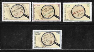 Cuba 1888-1891 1974 Stamp Day set MNH