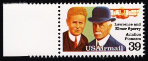 US C114 MNH VF/XF 39 Cent Lawrence and Elmer Sperry Aviation Pioneers