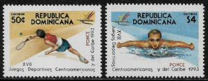 Dominican Rep #1140-1 MNH Set - Sports Games