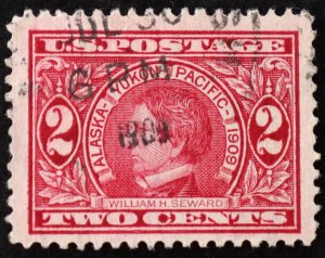 U.S. Used Stamp Scott #370 2c Alaska-Yukon Jumbo Jul 30 1909 Early Usage Cancel