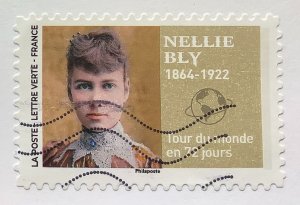 France 2022 Scott 6202 used - Famous Explorers, Nellie Bly