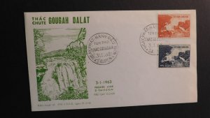 1963 Vietnam FDC First Day Cover Chute Falls Gougah Dalat Saigon