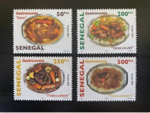 Senegal 2007/2008 Mi. 2136 - 2139 Gastronomy Gastronomy Dishes 4 Val. RARE MNH-