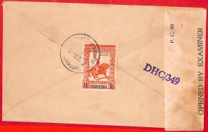 aa3967  - Portuguese India - POSTAL HISTORY -  CENSORED COVER from MORMUGAO 1942