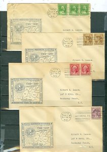 US 1932 WASHINGTON PORTRAITS  LOT of (7) HISTORIC COVERS