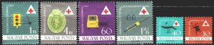 Hungary. 1961. 1747-52. Rules of the road, red cross, medicine. MNH.