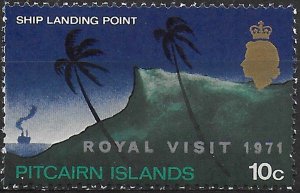 1971 Pitcairn Islands Royal Visit 1v. MNH SG n. 115