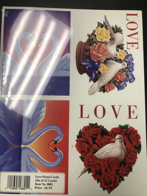 USPS UX 279 Love Postal Cards Set Of 12 Sealed