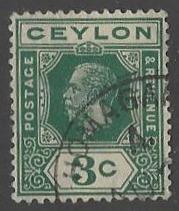 Ceylon #202a Used KGV