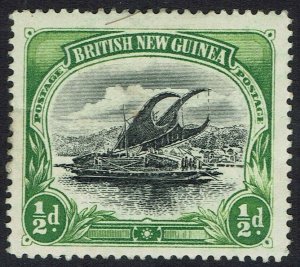 PAPUA 1901 LAKATOI BRITISH NEW GUINEA 1/2D VERTICAL WMK